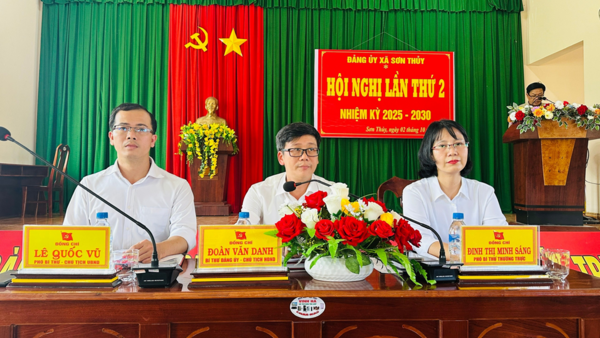 🌸 ĐẢNG ỦY XÃ SƠN THỦY TỔ CHỨC HỘI NGHỊ LẦN THỨ 2, NHIỆM KỲ 2025-2030 🌸